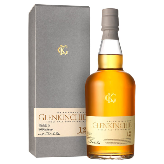 Glenkinchie 12 Jahre Single Malt Scotch Whisky 70cl mit Geschenkverpackung